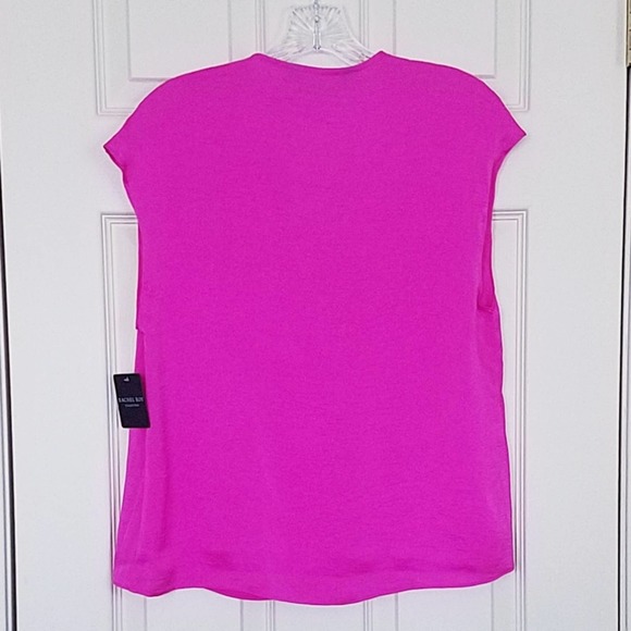 Rachel Roy Collection V-Neck Top Pink Size XS - Picture 2 of 7